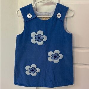 Corduroy Juliet Jumper with Flower Appliqué